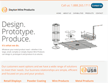 Tablet Screenshot of daytonwireproducts.com